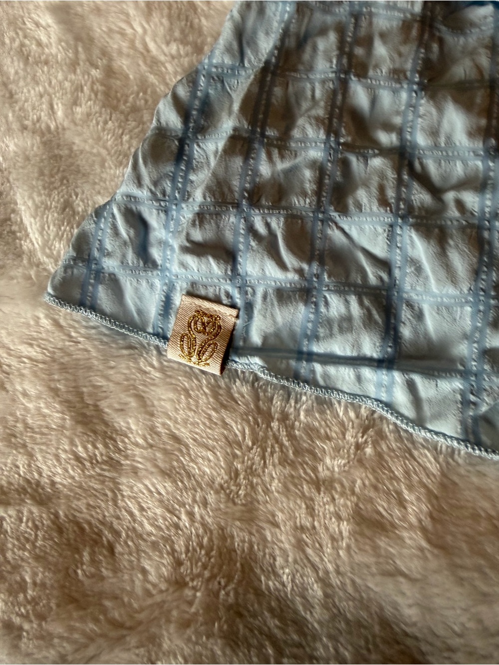 Simply Southern Light Blue Crinkle Ruffled Smocked Dress - Picture 4 of 14